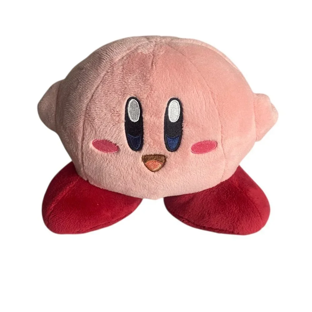 Kirby Nintendo Mario Plush Stuffed Animal Pink Small Soft 2011